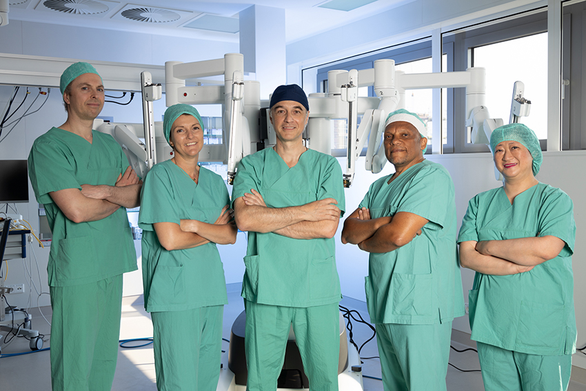 Das Team der Ärzte der viszeral-, minimalinvasiven und onkologischen Chirurgie.